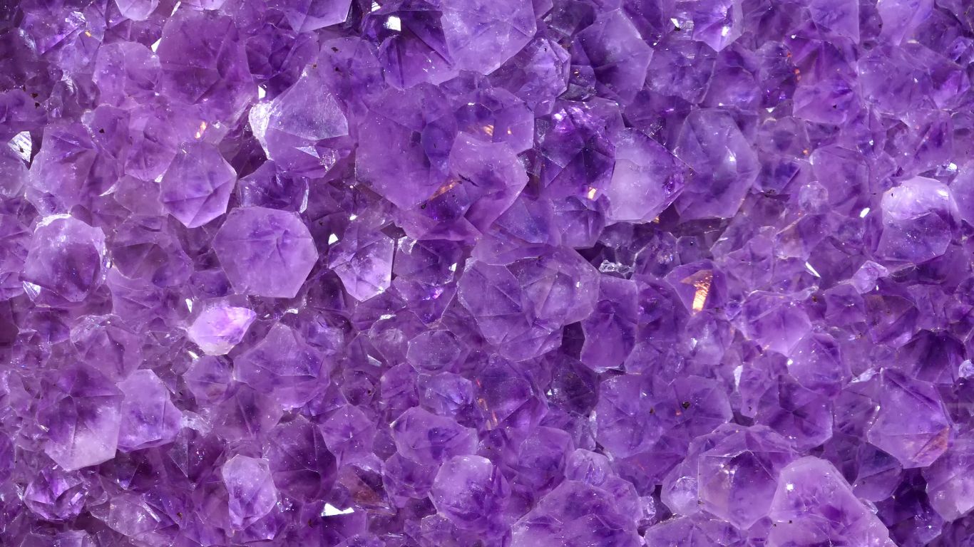Amethyst crystals 