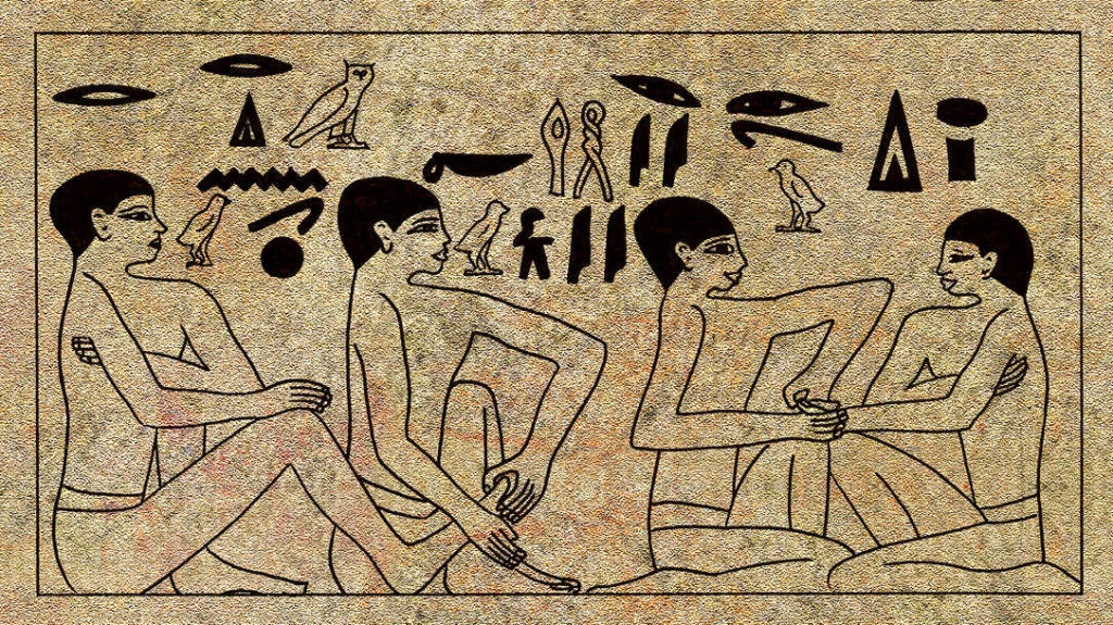 Ancient Egyptian wall carving from the Physician’s Tomb